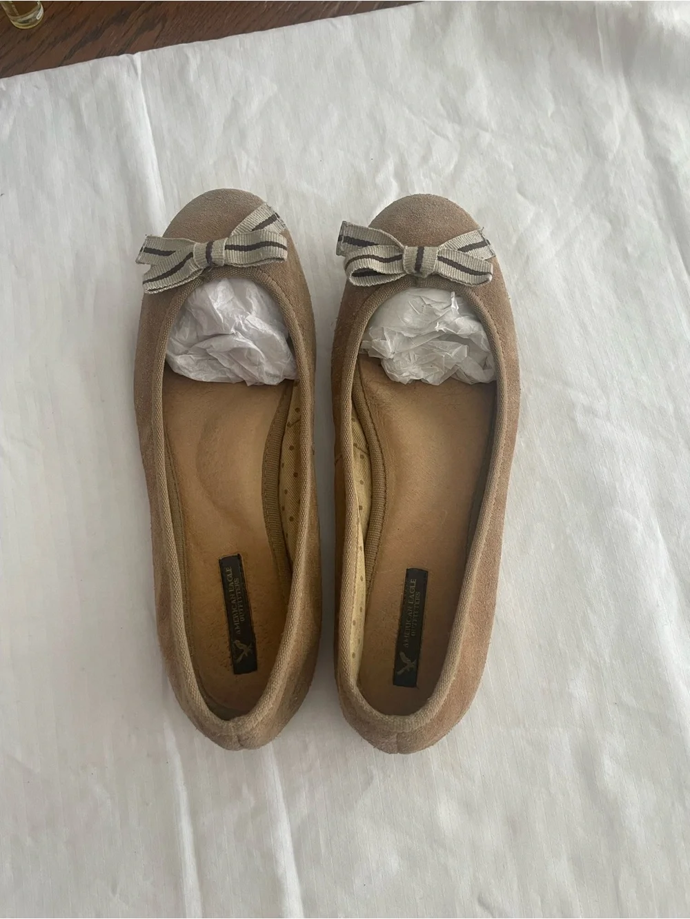 American Eagle Outfitters suede ballet